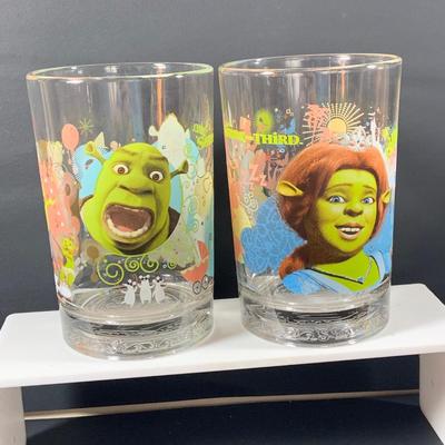 LOT 49: Set of 6 McDonalds 2007 Dreamworks Shrek the Third Collectors Glasses