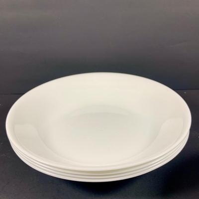 LOT 51: Collection of Vintage Corelle by Corning Old Town Blue Plates, White Corelle Bowls and Blue Corelle Mugs and Flatware