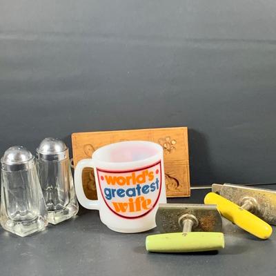LOT 52 Vintage/ Mid-Century Kitchen Gadgets & Acessories: Stainless Steel Foil/Wax Paper Dispenser, GEMCO Sugar Bowl and Much, Much More