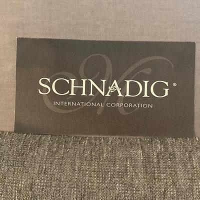 LOT 55: Schnadig International Corporation Upholstered Sofa and Four Accent Pillows