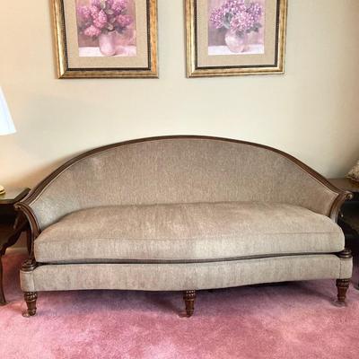 LOT 55: Schnadig International Corporation Upholstered Sofa and Four Accent Pillows