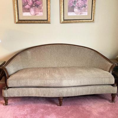 LOT 55: Schnadig International Corporation Upholstered Sofa and Four Accent Pillows