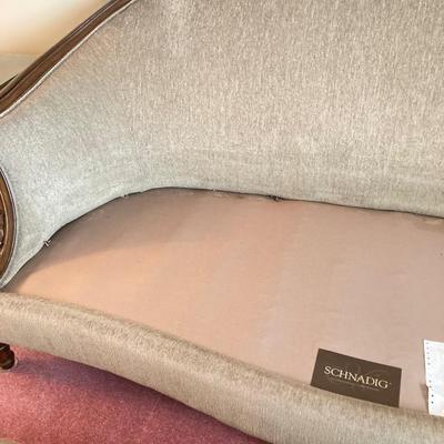 LOT 55: Schnadig International Corporation Upholstered Sofa and Four Accent Pillows