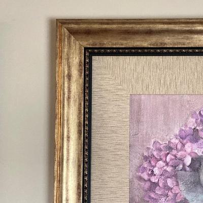 LOT 58: Pair of Signed Floral Wall Hangings