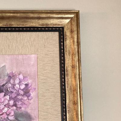 LOT 58: Pair of Signed Floral Wall Hangings