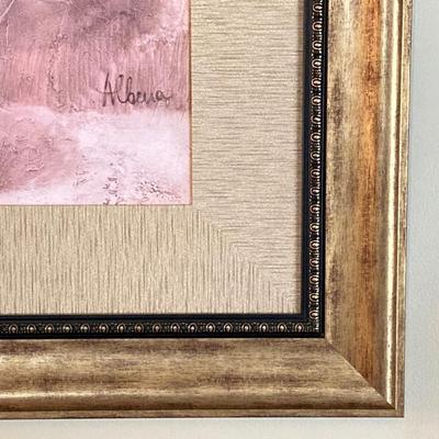 LOT 58: Pair of Signed Floral Wall Hangings