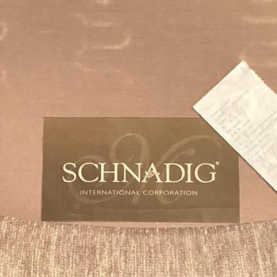 LOT 61: Schnadig International Corporation Upholstered Arm Chair with Two Accent Pillows