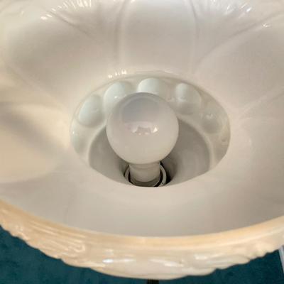 LOT 63: Pair of Vintage Brass / Onyx Torch Lamps