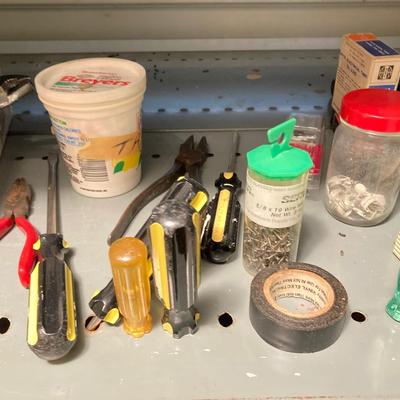 LOT 65: Utility Room Clean Out - Contents of Shelf Unit