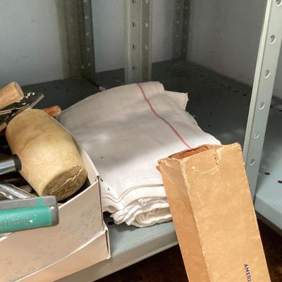 LOT 65: Utility Room Clean Out - Contents of Shelf Unit