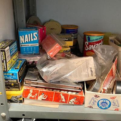 LOT 65: Utility Room Clean Out - Contents of Shelf Unit