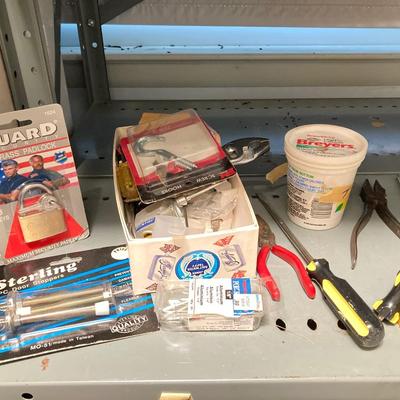 LOT 65: Utility Room Clean Out - Contents of Shelf Unit