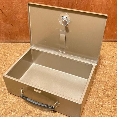 LOT 66: Three Metal Lockboxes with Keys - Rockaway Metal Prod Corp and More