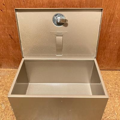 LOT 66: Three Metal Lockboxes with Keys - Rockaway Metal Prod Corp and More