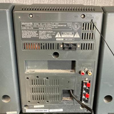 LOT 67: Aiwa Portable Compact Disc Stereo System Model No. LCX-100U with Remote