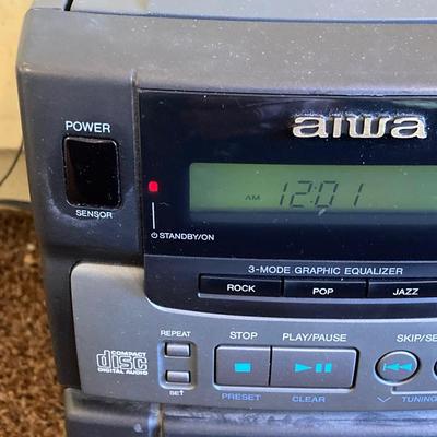 LOT 67: Aiwa Portable Compact Disc Stereo System Model No. LCX-100U with Remote