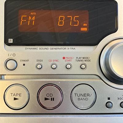 LOT 69: Sony Portable Compact Disc Deck Receiver Model HCD-NEZ3 and Remote