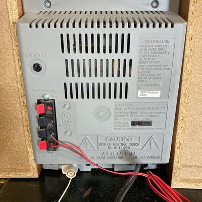 LOT 69: Sony Portable Compact Disc Deck Receiver Model HCD-NEZ3 and Remote