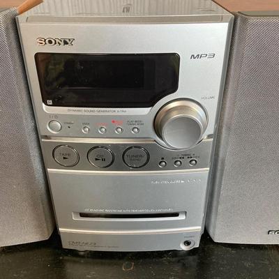 LOT 69: Sony Portable Compact Disc Deck Receiver Model HCD-NEZ3 and Remote