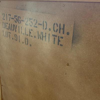 LOT 72: Vintage Bassett Furniture Industries, Inc. Five Piece Deauville White Provincial Bedroom Set