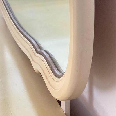 LOT 72: Vintage Bassett Furniture Industries, Inc. Five Piece Deauville White Provincial Bedroom Set