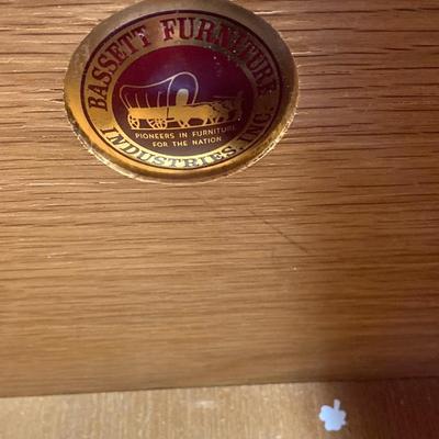 LOT 72: Vintage Bassett Furniture Industries, Inc. Five Piece Deauville White Provincial Bedroom Set