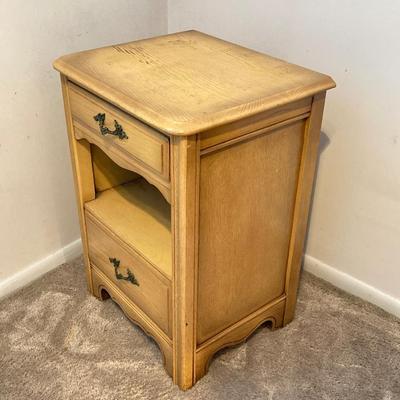 LOT 74: Vintage Five Piece Parchment Bedroom Set