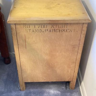 LOT 74: Vintage Five Piece Parchment Bedroom Set