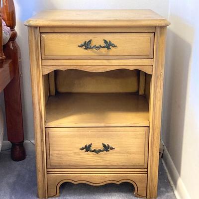 LOT 74: Vintage Five Piece Parchment Bedroom Set