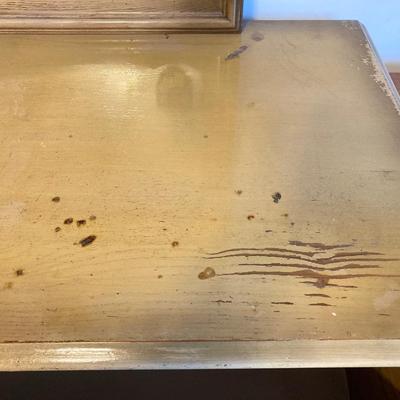 LOT 74: Vintage Five Piece Parchment Bedroom Set