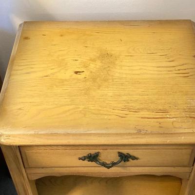 LOT 74: Vintage Five Piece Parchment Bedroom Set