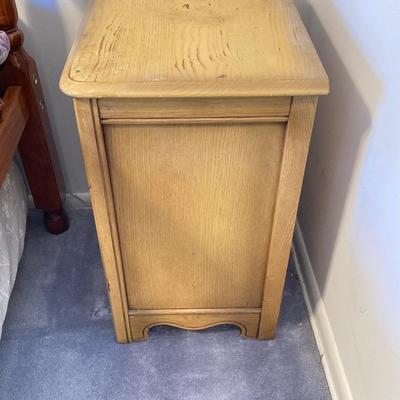 LOT 74: Vintage Five Piece Parchment Bedroom Set