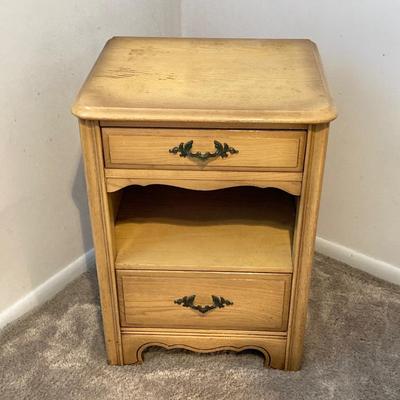 LOT 74: Vintage Five Piece Parchment Bedroom Set