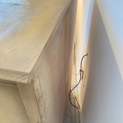 LOT 74: Vintage Five Piece Parchment Bedroom Set