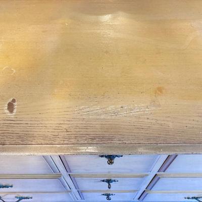 LOT 74: Vintage Five Piece Parchment Bedroom Set