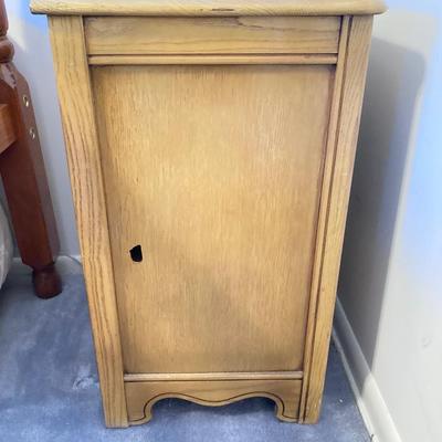 LOT 74: Vintage Five Piece Parchment Bedroom Set