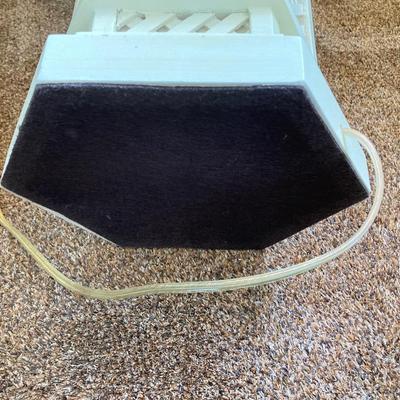 LOT 76: Pair of Wooden Bird House Style Lamps