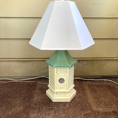 LOT 76: Pair of Wooden Bird House Style Lamps