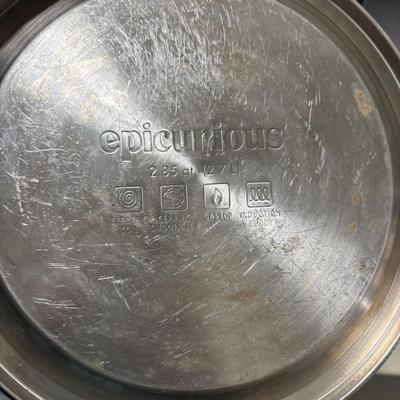 LOT 83: Farberware 11-qt Stockpot, George Forman Grill & Epicurious Teapot