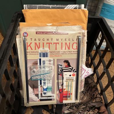 LOT 85: Ex-Large Crafting, Knitting, Crocheting Lot: Yarn, Beads, Instruction Books, Knitting Needles, Organizing and ALOT More