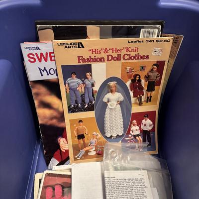 LOT 85: Ex-Large Crafting, Knitting, Crocheting Lot: Yarn, Beads, Instruction Books, Knitting Needles, Organizing and ALOT More