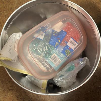 LOT 85: Ex-Large Crafting, Knitting, Crocheting Lot: Yarn, Beads, Instruction Books, Knitting Needles, Organizing and ALOT More