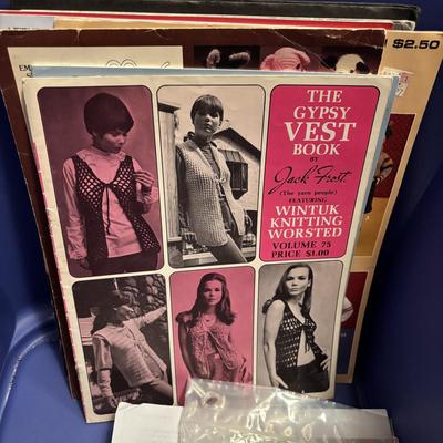 LOT 85: Ex-Large Crafting, Knitting, Crocheting Lot: Yarn, Beads, Instruction Books, Knitting Needles, Organizing and ALOT More