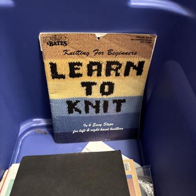 LOT 85: Ex-Large Crafting, Knitting, Crocheting Lot: Yarn, Beads, Instruction Books, Knitting Needles, Organizing and ALOT More