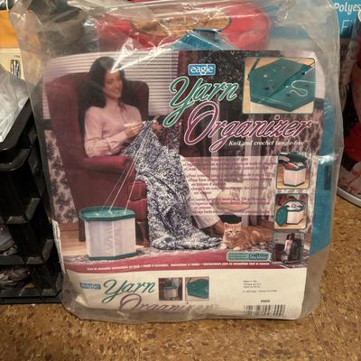 LOT 85: Ex-Large Crafting, Knitting, Crocheting Lot: Yarn, Beads, Instruction Books, Knitting Needles, Organizing and ALOT More