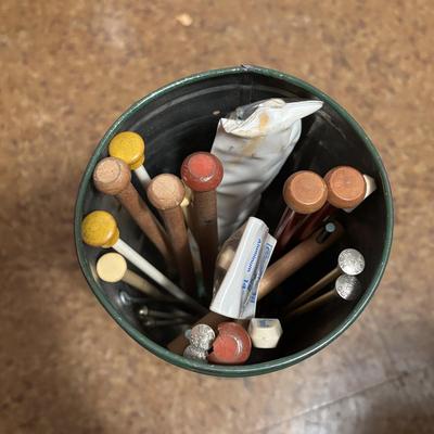 LOT 85: Ex-Large Crafting, Knitting, Crocheting Lot: Yarn, Beads, Instruction Books, Knitting Needles, Organizing and ALOT More