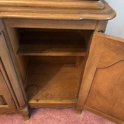 LOT 87: Vintage Dining Room Set: Table w/6 Chairs China Cabinet & Buffet/Server