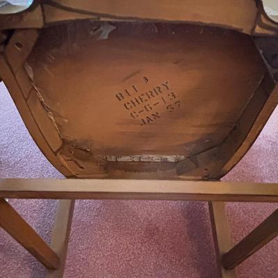 LOT 87: Vintage Dining Room Set: Table w/6 Chairs China Cabinet & Buffet/Server