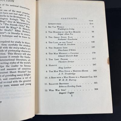 LOT 89: Vintage F.F. Collier & Sons "Greatest Short Stories" Books Vol 1-5