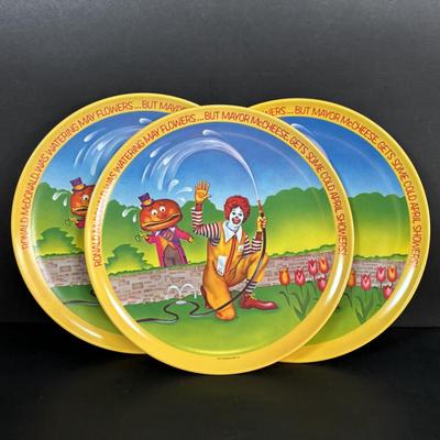 LOT 92: McDonalds Anchor Hocking Fire King Mugs, 1984 Olympic Glass Mugs, 1996 Atlanta Olympic Plates & the Four Seasons Plates